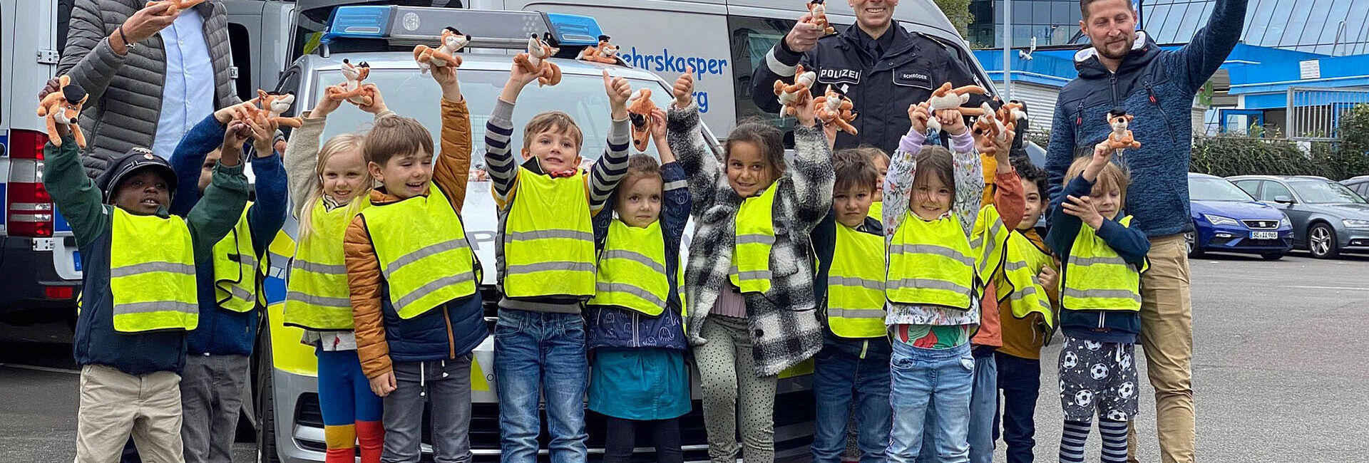 Mehr Sicherheit für Vorschulkinder: 5000 Verkehrsfüchse für die Hamburger Polizei (Foto: Polizei Hamburg)
